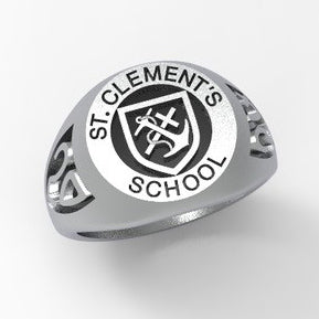 St. Clement's Sterling Silver - With Crest