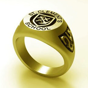 St. Clement's Yellow Gold - With Crest